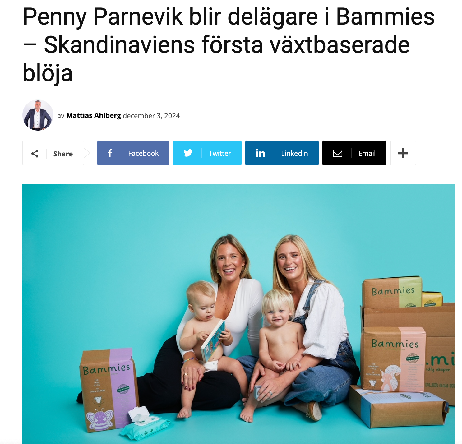 Bammies  x Penny Parnevik i Finanstid