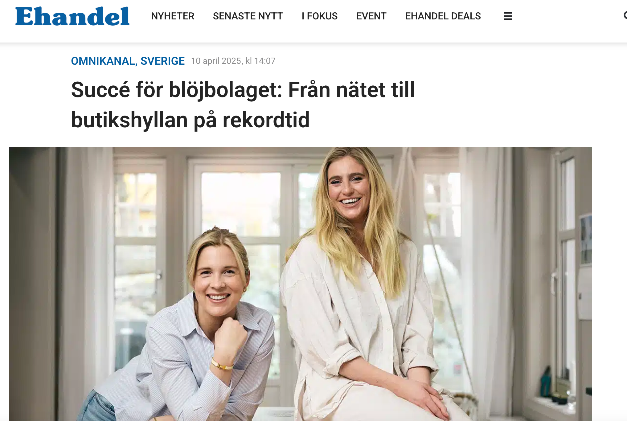 Succé för blöjbolaget: Från nätet till butikshyllan på rekordtid